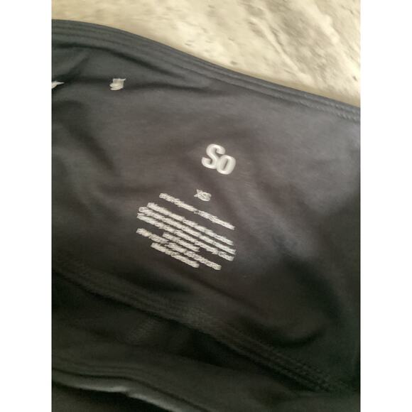 SO Black High Waisted Leggings XS Stretch Soft Cozy Yoga Pants - Picture 5 of 5